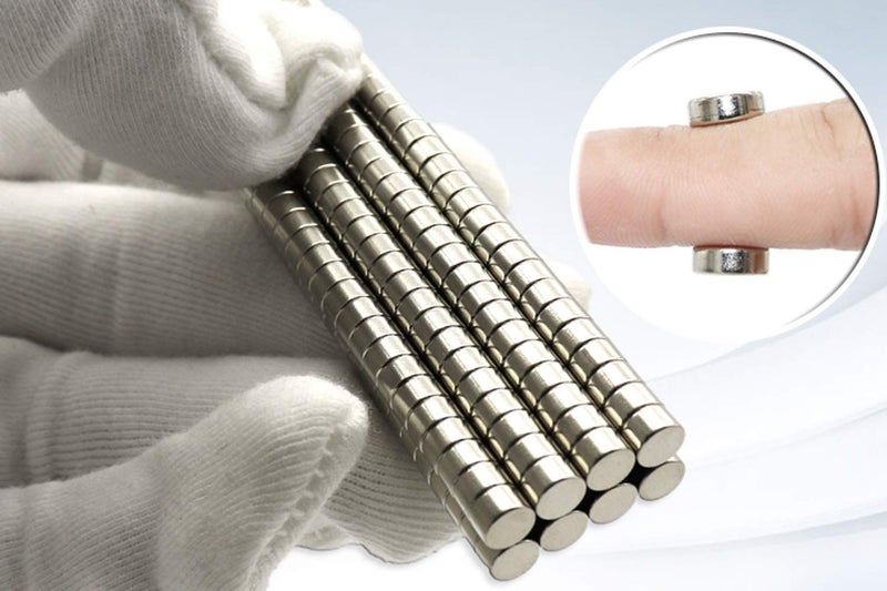 magpross Pack of 50 8 x 4mm Tiny Round Disc Small Multi-use Refrigerator Magnets for Refrigerator Science Crafts Projects - Image 3